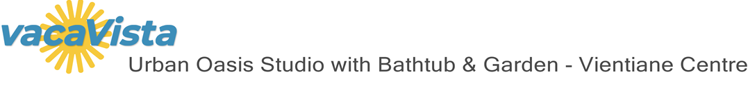 vacaVista - Urban Oasis Studio with Bathtub & Garden - Vientiane Centre