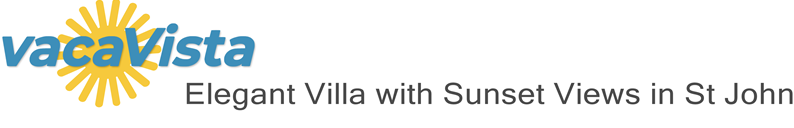 vacaVista - Elegant Villa with Sunset Views in St John